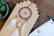 將圖片載入圖庫檢視器 DIY 捕夢網掛飾材料包(粉晶)