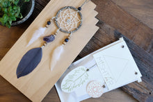 將圖片載入圖庫檢視器 DIY 捕夢網掛飾材料包(紫晶)