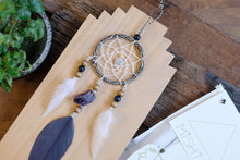 將圖片載入圖庫檢視器 DIY 捕夢網掛飾材料包(紫晶)