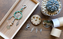 將圖片載入圖庫檢視器 DIY 捕夢網匙扣材料包 (綠色)