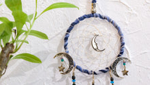 將圖片載入圖庫檢視器 捕夢網掛飾 - 藍紋石 / 海藍寶 / 月亮吊飾《訂造款式》
