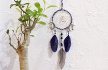 將圖片載入圖庫檢視器 捕夢網掛飾 - 藍紋石 / 海藍寶 / 月亮吊飾《訂造款式》